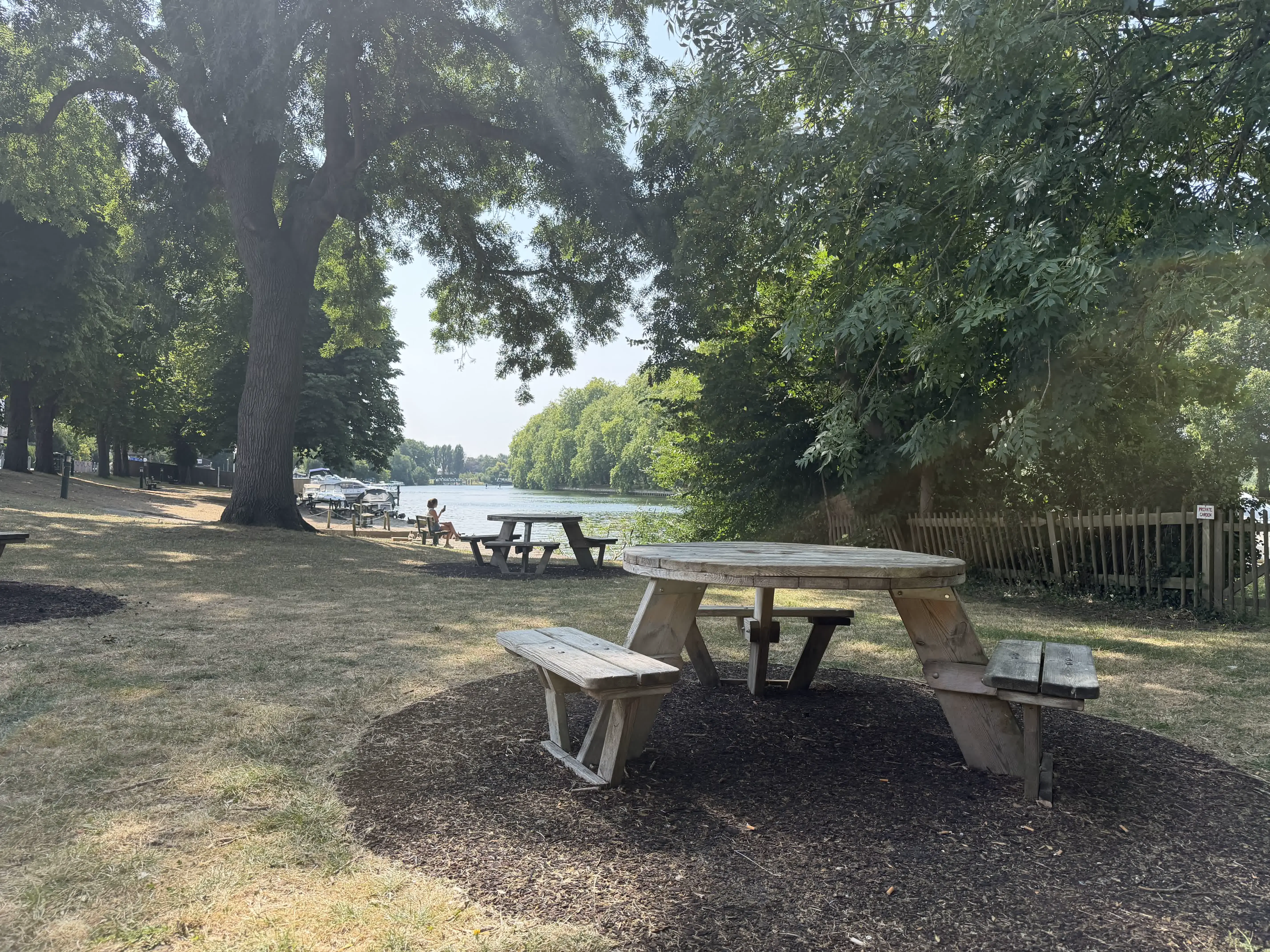 Datchet riverside collection point on the River Thames