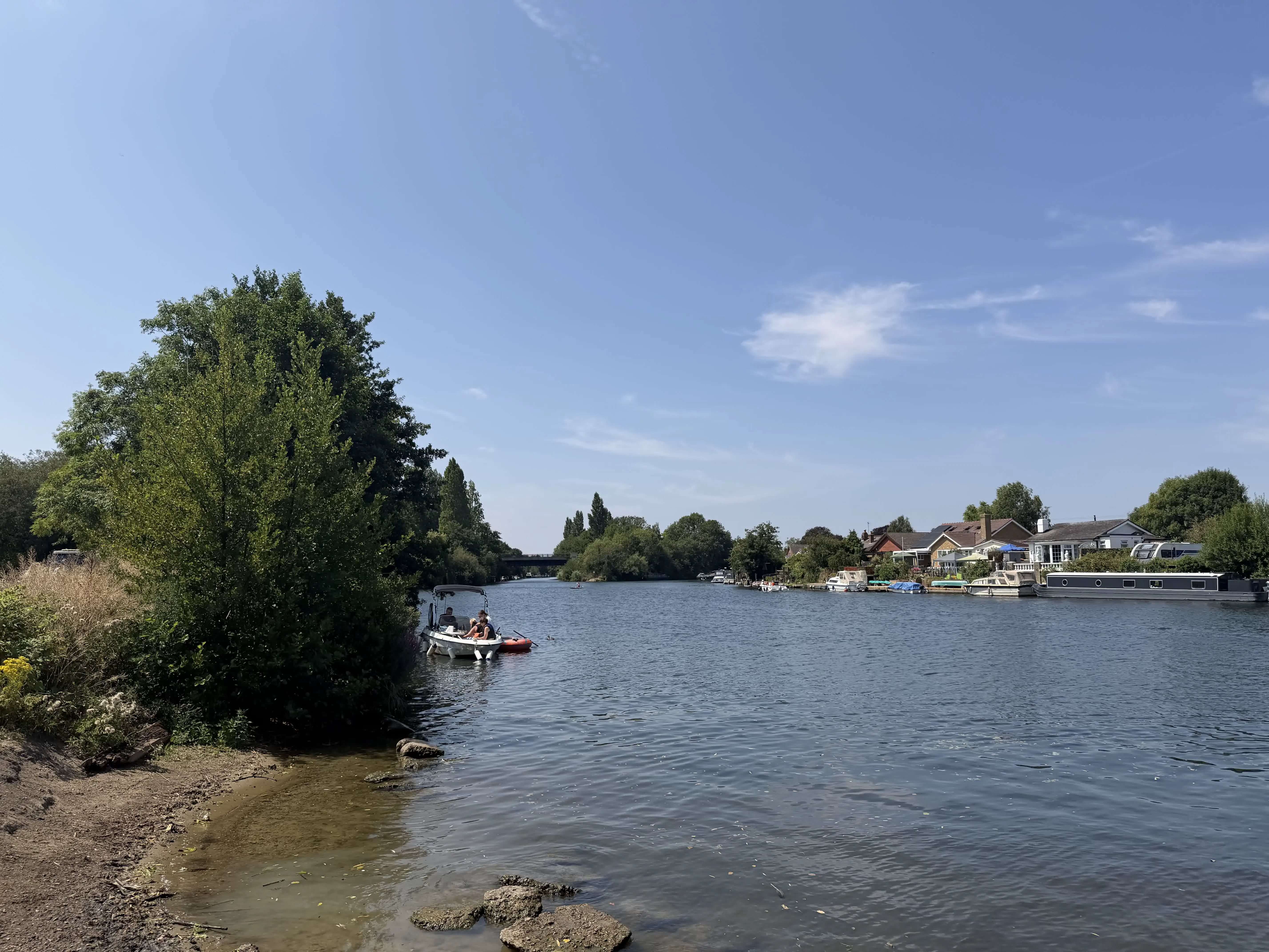 Walton Bridge riverside collection point on the River Thames